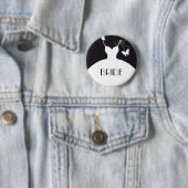 花嫁の結婚式ボタン 缶バッジ (インサイチュ)