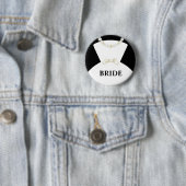 花嫁の結婚式ボタン 缶バッジ (インサイチュ)