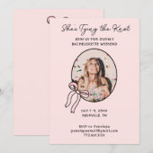 花嫁の結婚式前お披露目 ボウズ＆ベイブス ブライズメイドパーティー 招待状 (正面/裏面)