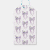 花嫁の結婚式準備 シャワーリリックの弓 ギフトタグ (裏面)