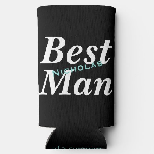 花嫁の結婚式 仲間と一緒に私の最高の男になって スリム缶クーラー (裏面)