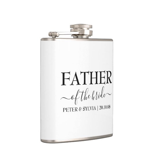 花嫁の結婚披露宴のカスタム父 フラスク (右)