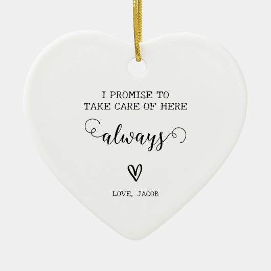 花嫁の結婚披露宴の母はハートを好む セラミックオーナメント (正面)