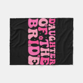 花嫁の結婚披露宴の衣装の娘 フリースブランケット (正面(横))