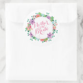 花嫁の結婚母 |シール ラウンドシール (バッグ)