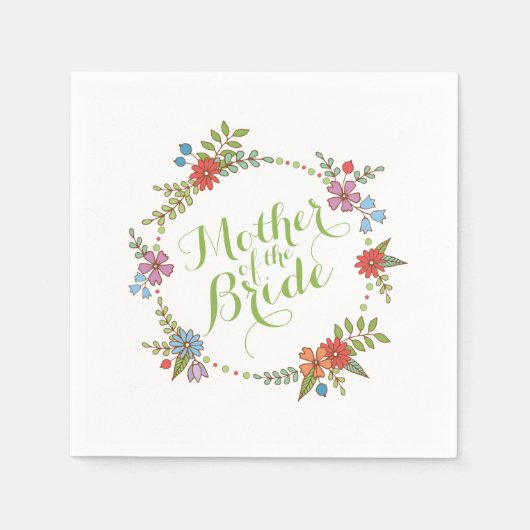 花嫁の結婚母 |ナプキン スタンダードカクテルナプキン (正面)