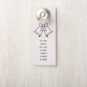 花嫁の結婚準備中 ピンクのドアハンギング看板 ドアノブサイン (ノブ)