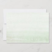 花嫁の給仕の昼食会 夢の緑の装いのブライズシャワー 招待状 (裏面)