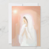 花嫁の絵の結婚式招待状 招待状 (裏面)