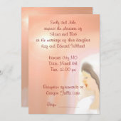 花嫁の絵の結婚式招待状 招待状 (正面/裏面)