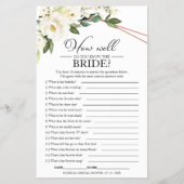 花嫁の緑の幾何学的な特徴を知っている チラシ (正面)