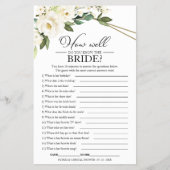 花嫁の緑の幾何学的な特徴を知っている チラシ (正面)