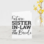 花嫁の義理の姉 カード (黄色い花)