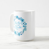 花嫁の花の結婚式のクラシックのマグの母 コーヒーマグカップ (正面左)