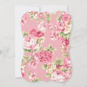 花嫁の花の茶パーティの招待状 招待状 (裏面)