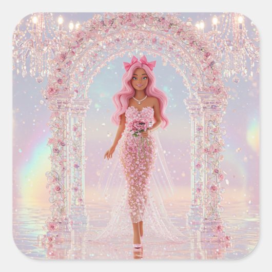 花嫁の花びらオートクチュール スクエアシール (正面)