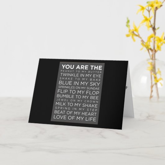 花嫁の花婿を様々な方法で紹介しよう カード (黄色い花)