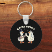 花嫁の花嫁をガチョウに間抜けす結婚(&A) キーホルダー (正面)