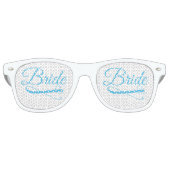 花嫁の花柄の青 レトロサングラス (正面)