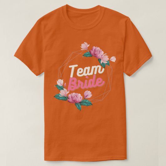花嫁の花  チーム花嫁 Tシャツ (デザイン正面)