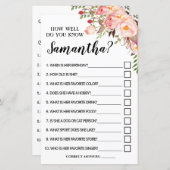 花嫁の英語のゲームをどれだけ知っていスペインのるか (正面/裏面)