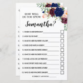 花嫁の英語のゲームをどれだけ知っていスペインのるか (正面/裏面)