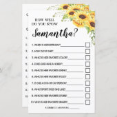 花嫁の英語のゲームをどれだけ知っていスペインのるか (正面/裏面)