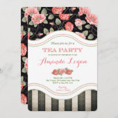 花嫁の茶パーティの招待状 招待状 (正面/裏面)