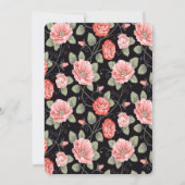 花嫁の茶パーティの招待状 招待状 (裏面)