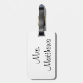 花嫁の荷物のラベル ラゲッジタグ (裏面縦)