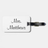 花嫁の荷物のラベル ラゲッジタグ (裏面横)