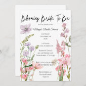 花嫁の華やかなお披露目 招待状 (正面/裏面)
