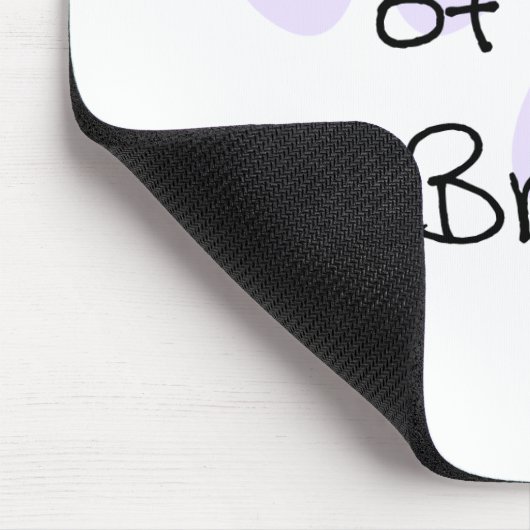 花嫁の薄紫の花の母 マウスパッド (コーナー)