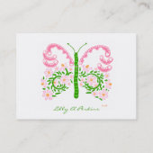 花嫁の蝶の名刺 名刺 (裏面)