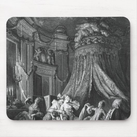 花嫁の行にベッド式 マウスパッド (正面)