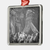 花嫁の行にベッド式 メタルオーナメント (左)