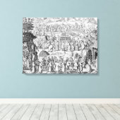 花嫁の行列 キャンバスプリント (インサイチュ (ウッドフロア))