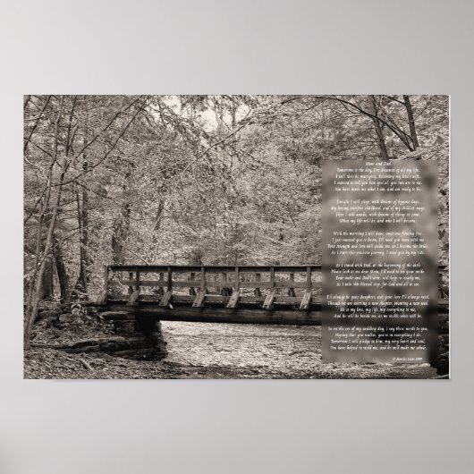 花嫁の親へ – 結婚の詩 ポスター (正面)