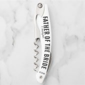 花嫁の親ギフト結婚コルク栓抜きの父 ソムリエナイフ (正面)