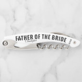 花嫁の親ギフト結婚コルク栓抜きの父 ソムリエナイフ (正面)