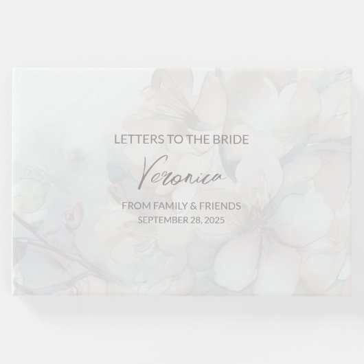 花嫁の記念ノートへの手紙ゲストブック ゲストブック (正面)