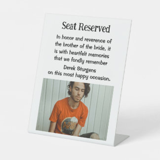 花嫁の記念結婚の看板の兄弟 台座サイン