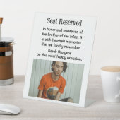 花嫁の記念結婚の看板の兄弟 台座サイン (インサイチュ)