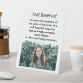 花嫁の記念結婚碑の署名の妹 台座サイン (インサイチュ)