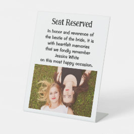 花嫁の記念結婚額の看板 台座サイン