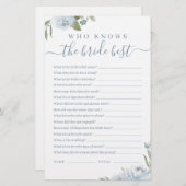 花嫁の試合を知っているほこりっぽいブルー最高のフローラ (正面/裏面)