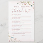 花嫁の試合を知っているピンクの最高の野花 (正面)