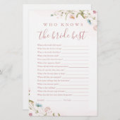 花嫁の試合を知っているピンクの最高の野花 (正面/裏面)