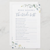 花嫁の試合を知っている青い最高の野花 (正面/裏面)