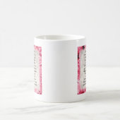 花嫁の詩の母-ピンクの花柄 コーヒーマグカップ (中央)